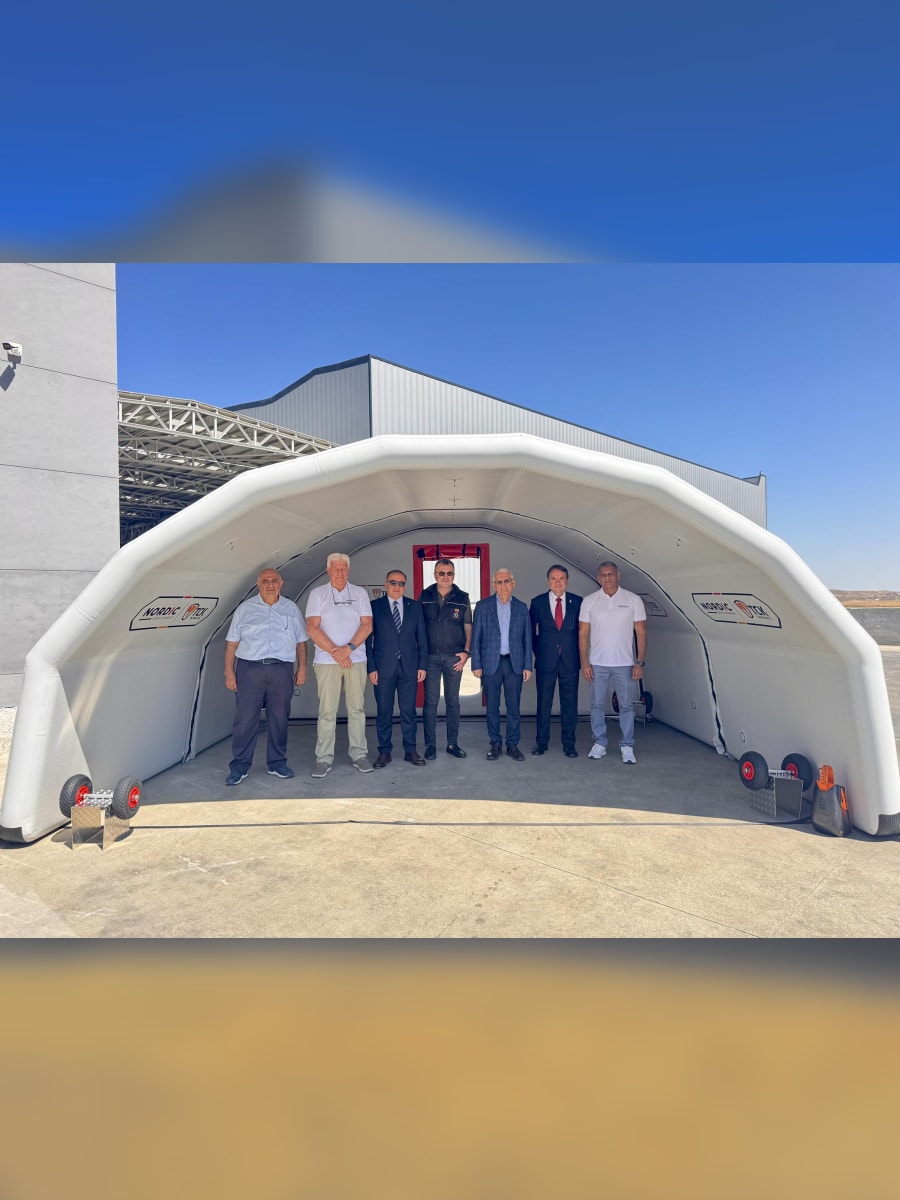 Şişirilebilir modüler yapılar ile geçici köprü ve hangar çözümleri