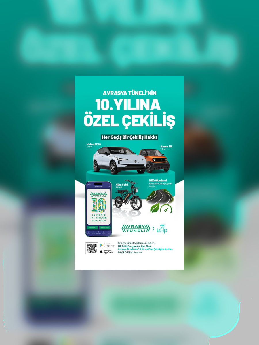 Avrasya Tüneli 10. yıl görseli