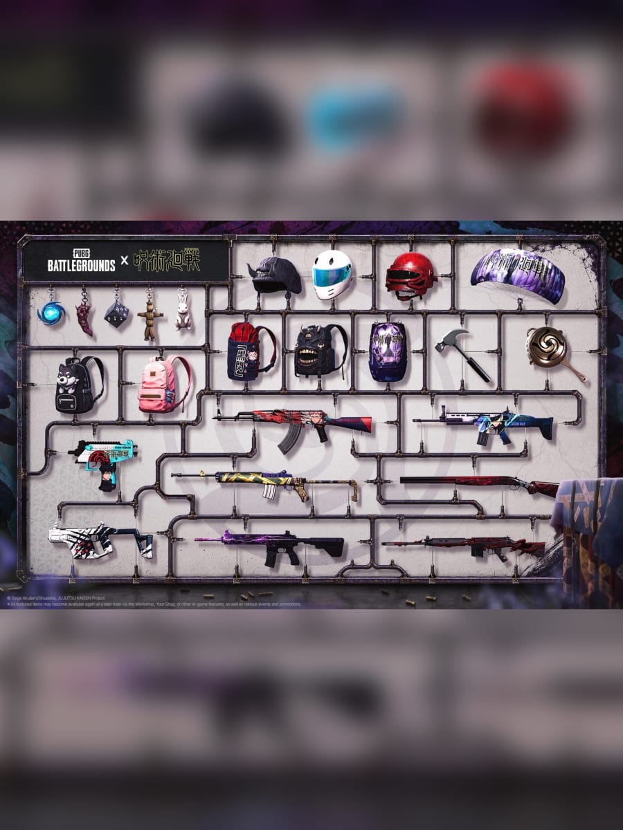 PUBG: BATTLEGROUNDS x JUJUTSU KAISEN iş birliği tanıtım görseli