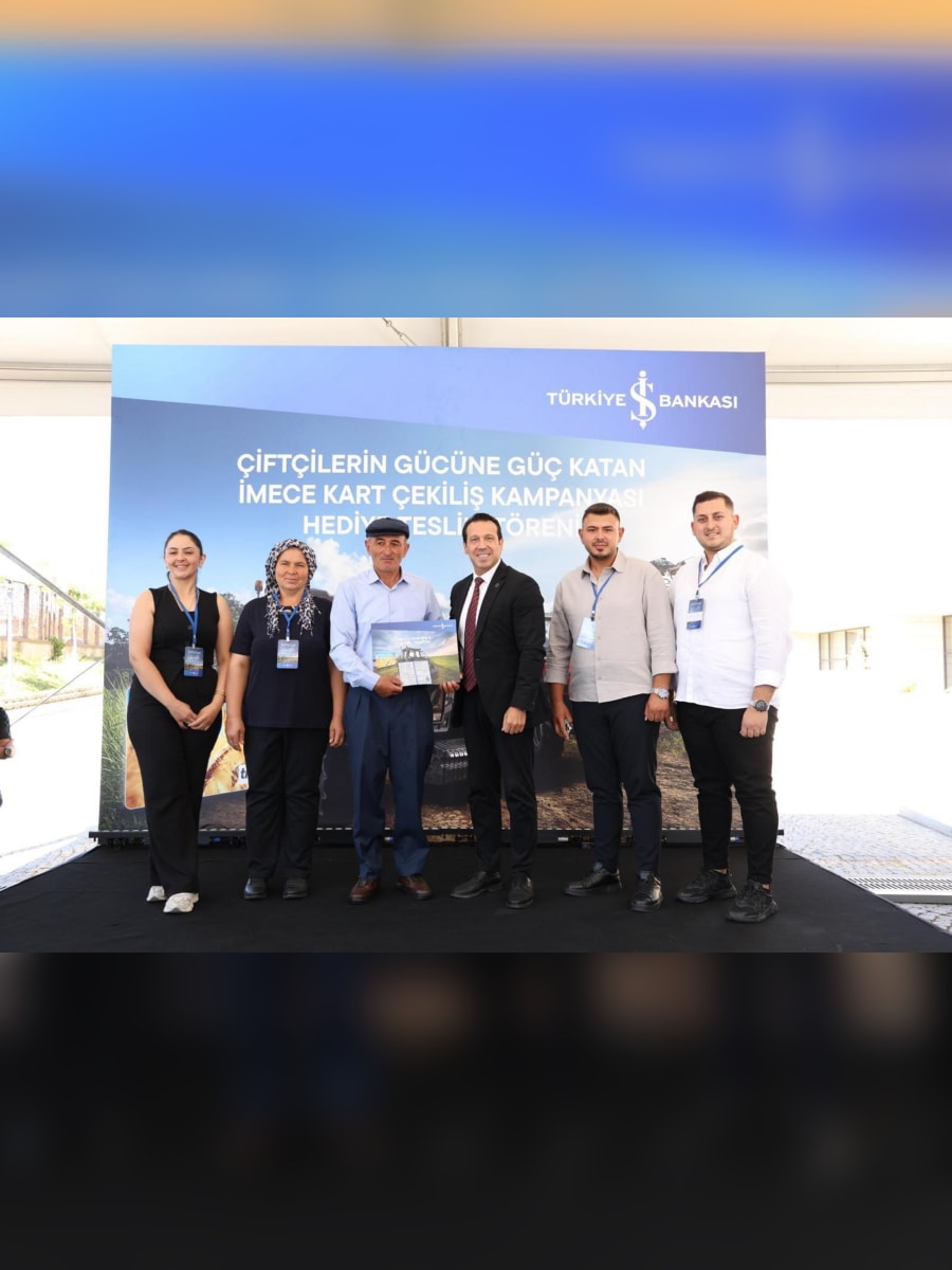 İş Bankası İmeceKart çekilişi teslim töreni