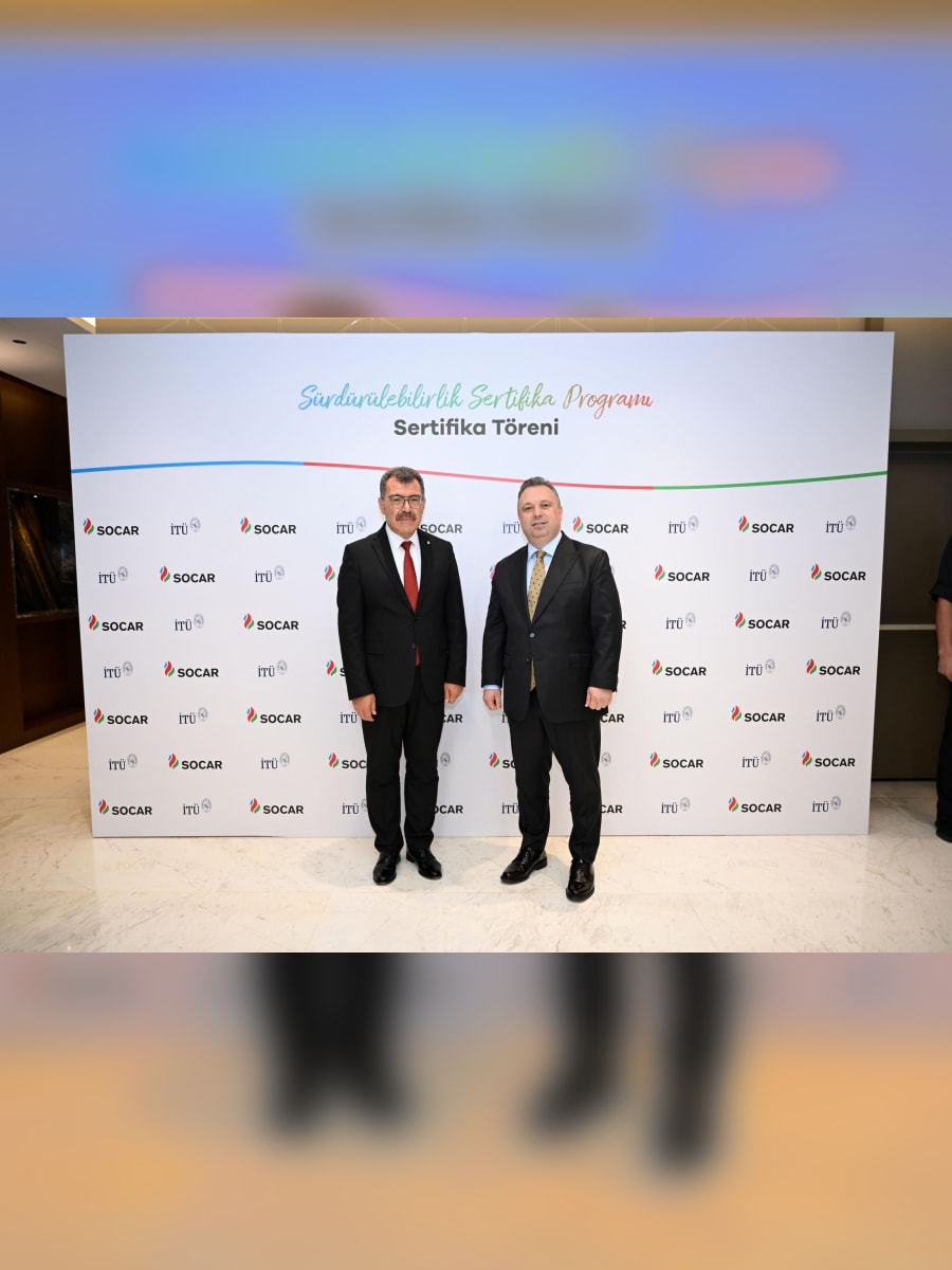 SOCAR Türkiye ve İTÜ Sürdürülebilirlik Sertifika Programı töreninden bir kare