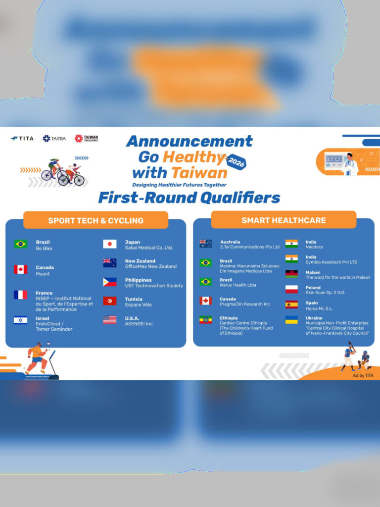 Go Healthy with Taiwan 2026’da 20 Yarı Finalist