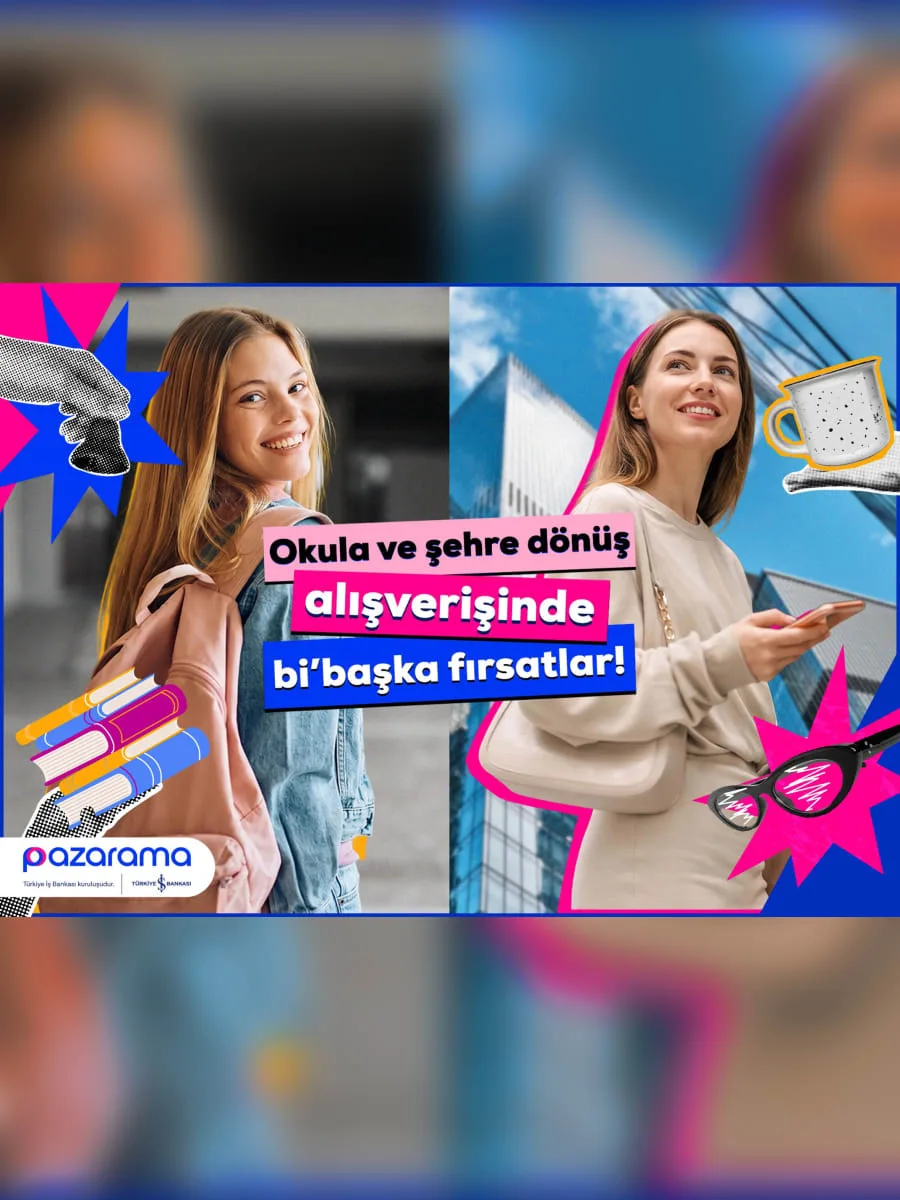 Pazarama Okula ve Şehre Dönüş kampanyaları görseli