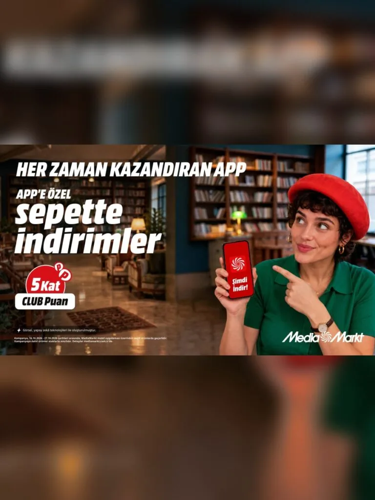 MediaMarkt App’te indirim, CLUB’da 5 kat puan