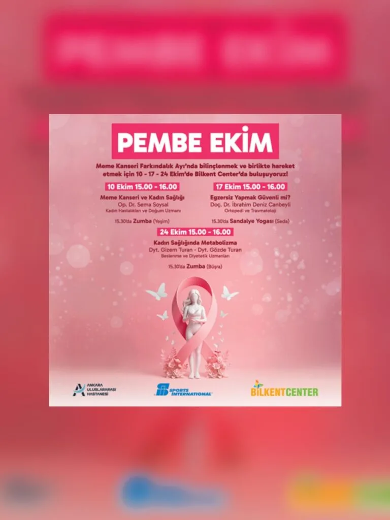 Bilkent Center’da Pembe Ekim Finali: Kadın Metabolizması