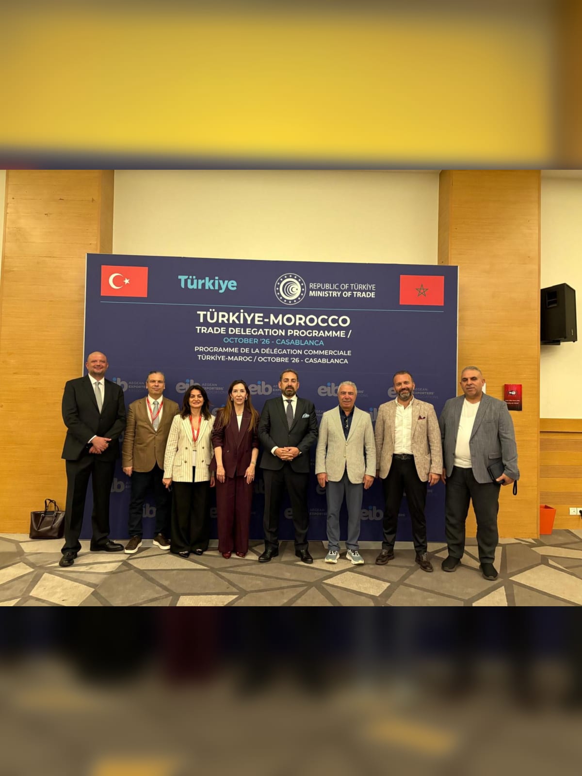 Ege İhracatçı Birlikleri Fas sektörel ticaret heyeti