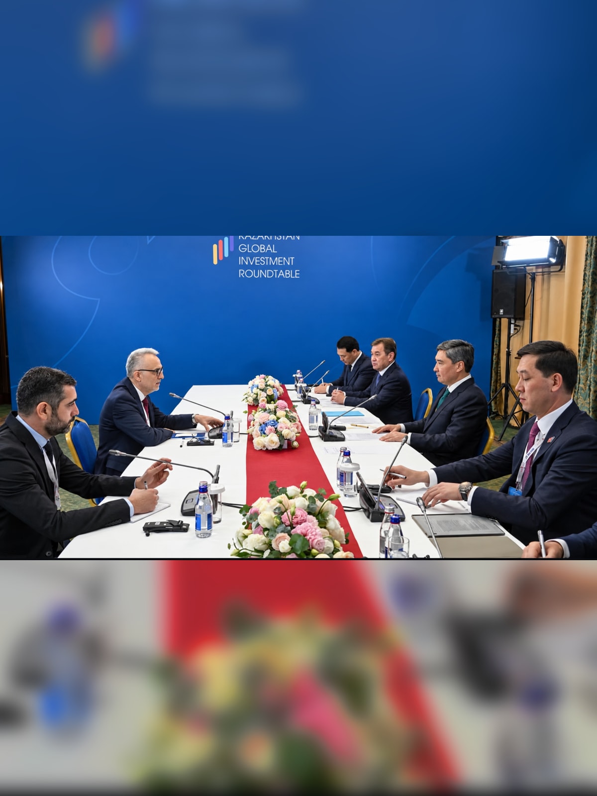 Aksa Enerji CEO'su ve İcra Kurulu Başkanı Naci Ağbal, Kazakistan Başbakanı Oljas Bektenov ile KGIR kapsamında bir araya geldi