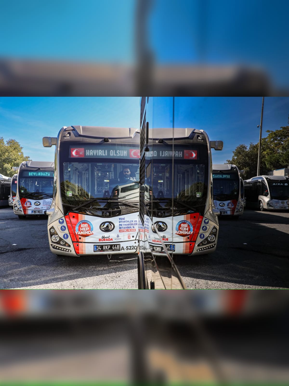 İETT filosuna katılan yerli üretim, yüksek kapasiteli yeni metrobüs.