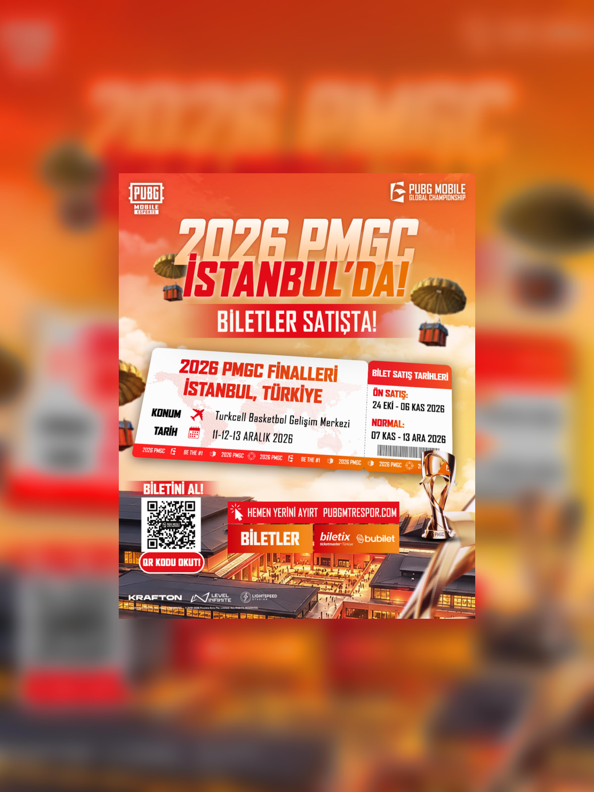 2026 PUBG MOBILE Global Championship Büyük Finali için biletler erken satışta