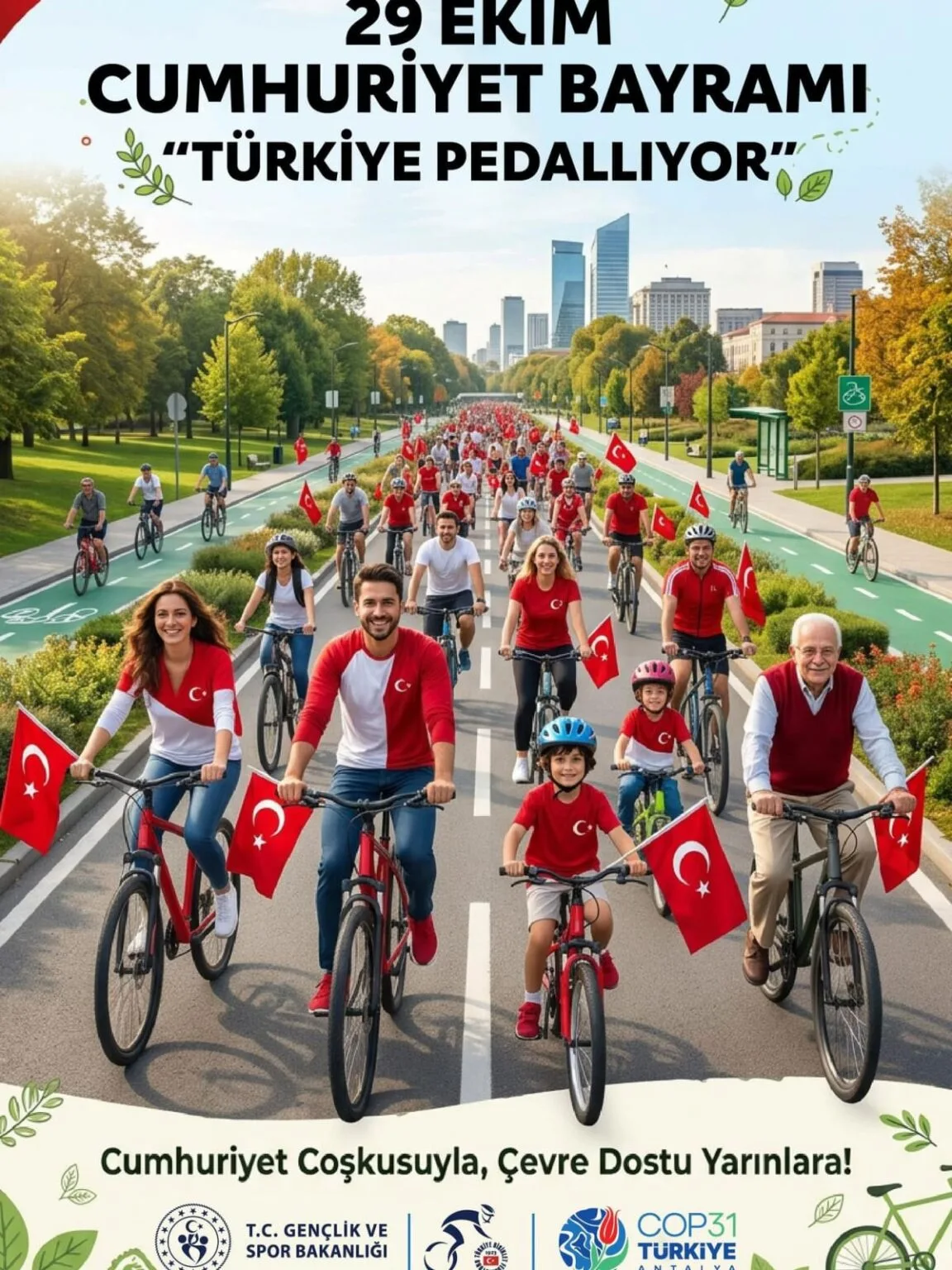 COP31 kapsamında 81 ilde Türkiye Pedallıyor