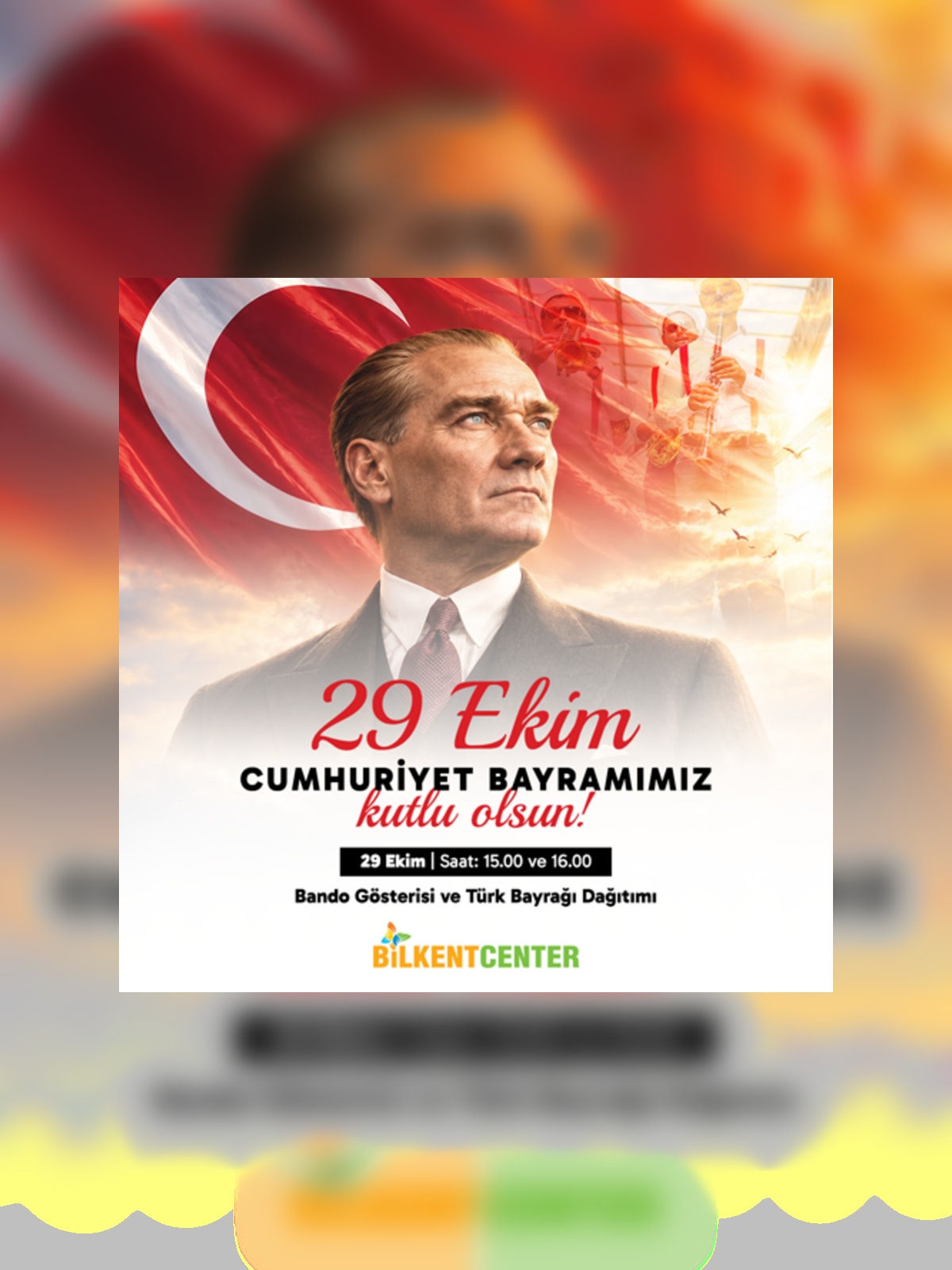Bilkent Center’da 29 Ekim Cumhuriyet Bayramı etkinliği