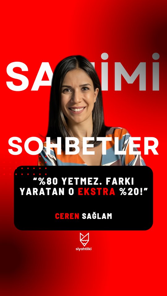 “%80 yetmez. Farkı yaratan o ekstra %20!” | Samimi Sohbetler | Ceren Sağlam, Curious #shorts