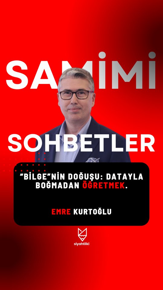 “Bilge”nin Doğuşu: Datayla Boğmadan Öğretmek | Samimi Sohbetler | Emre Kurtoğlu #shorts