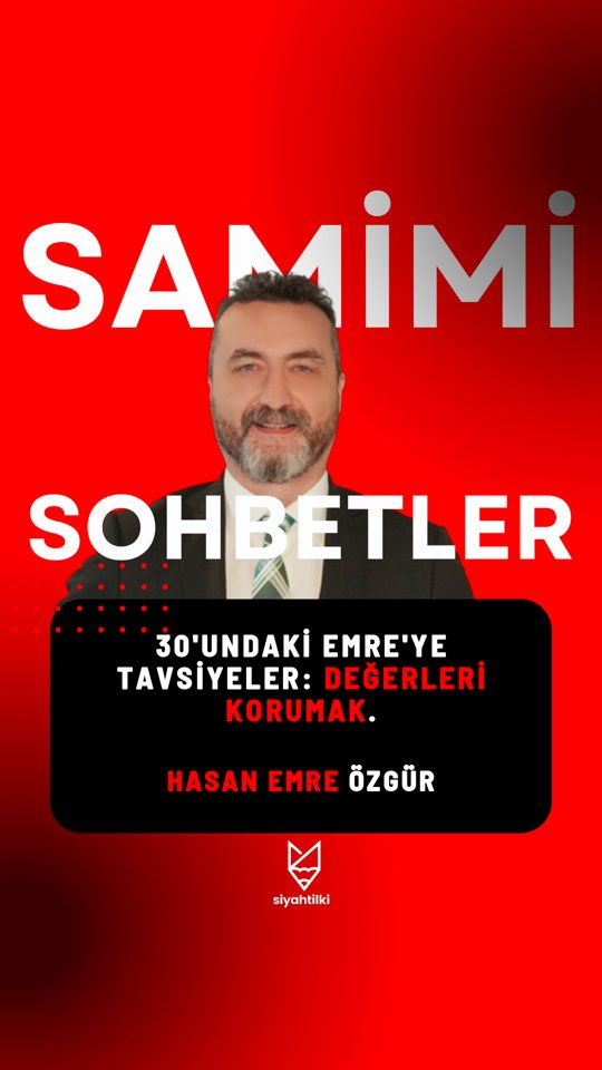 30'undaki Emre'ye Tavsiyeler: Değerleri Korumak | Samimi Sohbetler | Hasan Emre Özgür